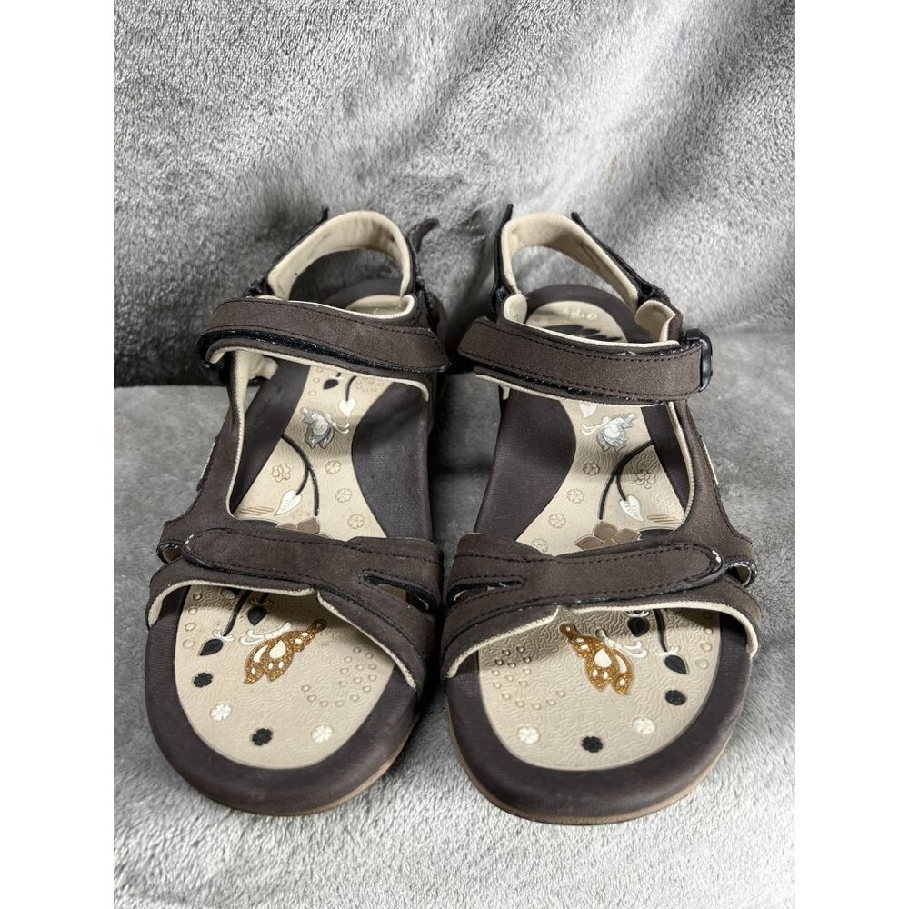 Gold Pigeon Women’s 7.5 38 Brown Sandals Straps Adjustable Walking Water Shoes